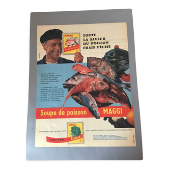 Publicité vintage à encadrer maggi