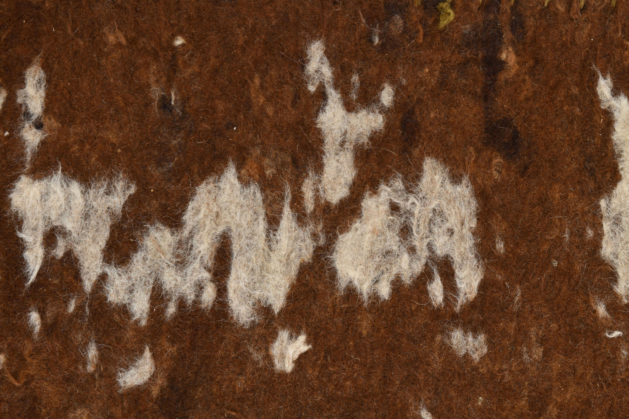 3x10 neutal brown felt vintage runner rug,85x307cm