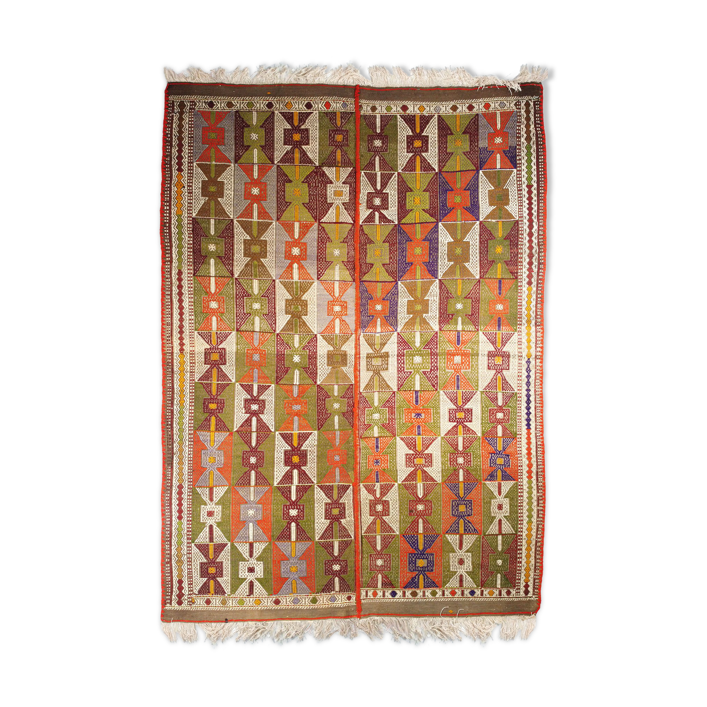 Anatolian handmade kilim rug 241 cm x 170 cm