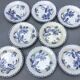 Set of 8 hollow plates Opaque porcelain from Gien decoration Cactus