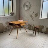 Vintage oak compass desk