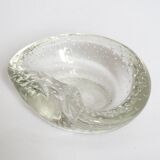 Seguso crystal pocket ashtray
