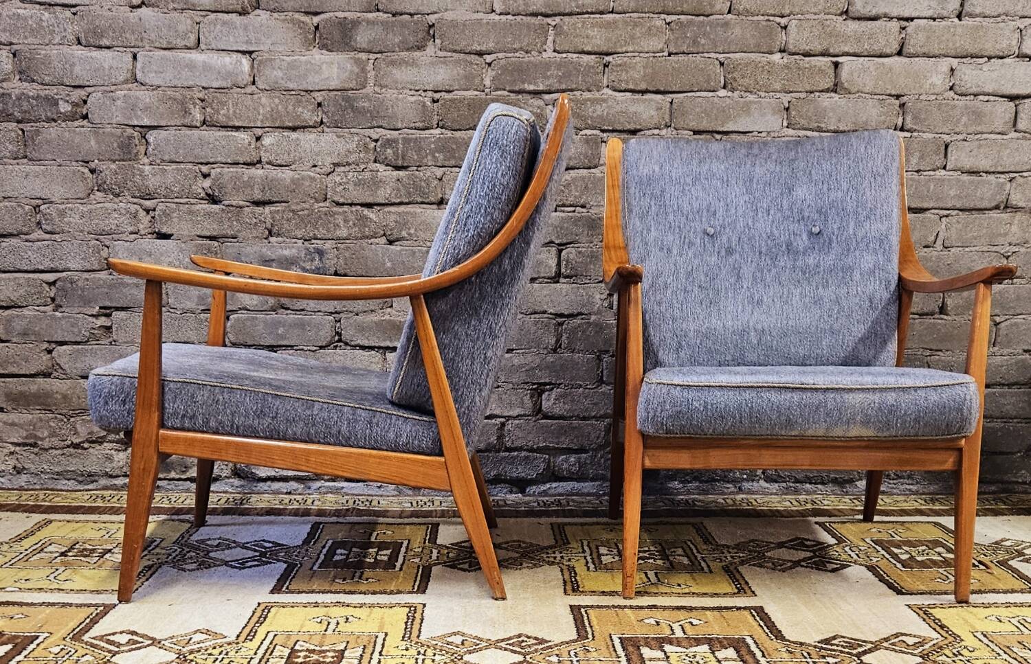 Pair of Scandinavian armchairs, 1960
