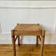 Tabouret paille et bois ancien