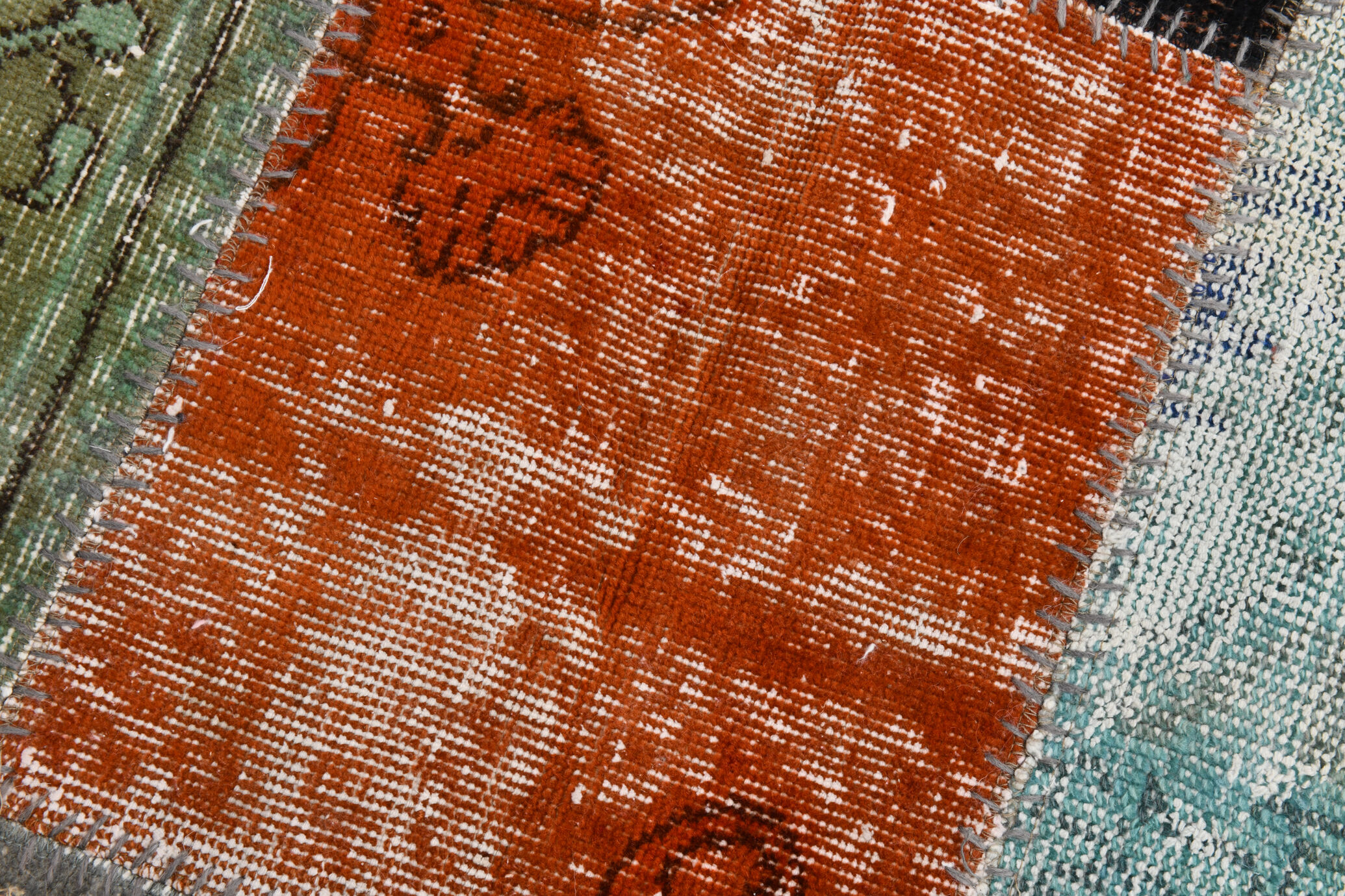 Distressed multicolor turkish rug 299x209 cm