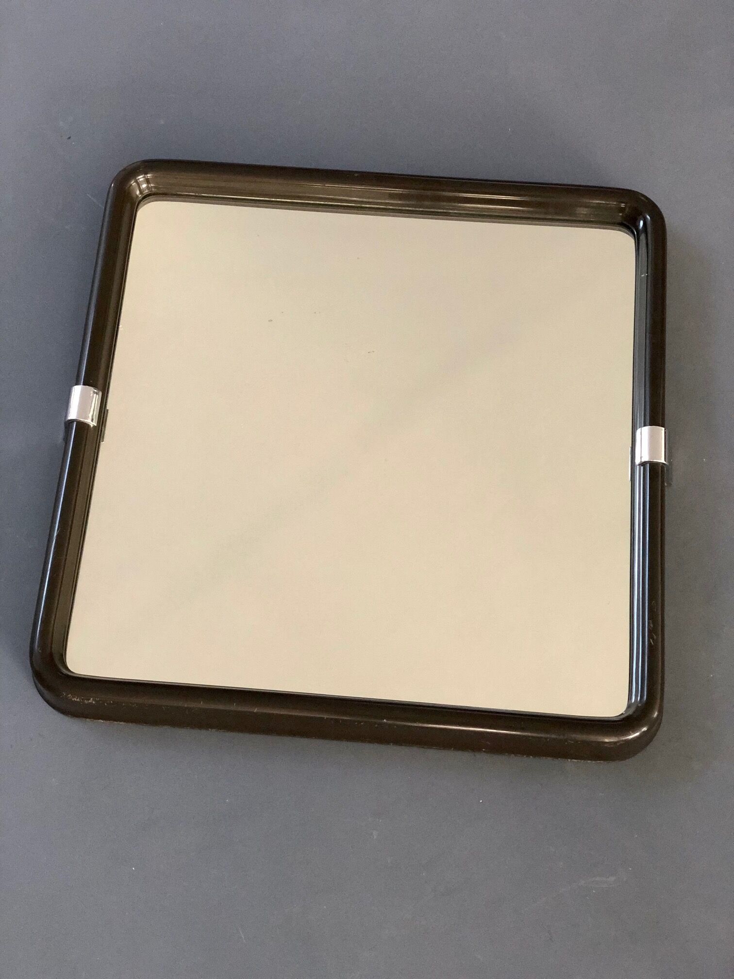 Seventies molded plastic mirror
