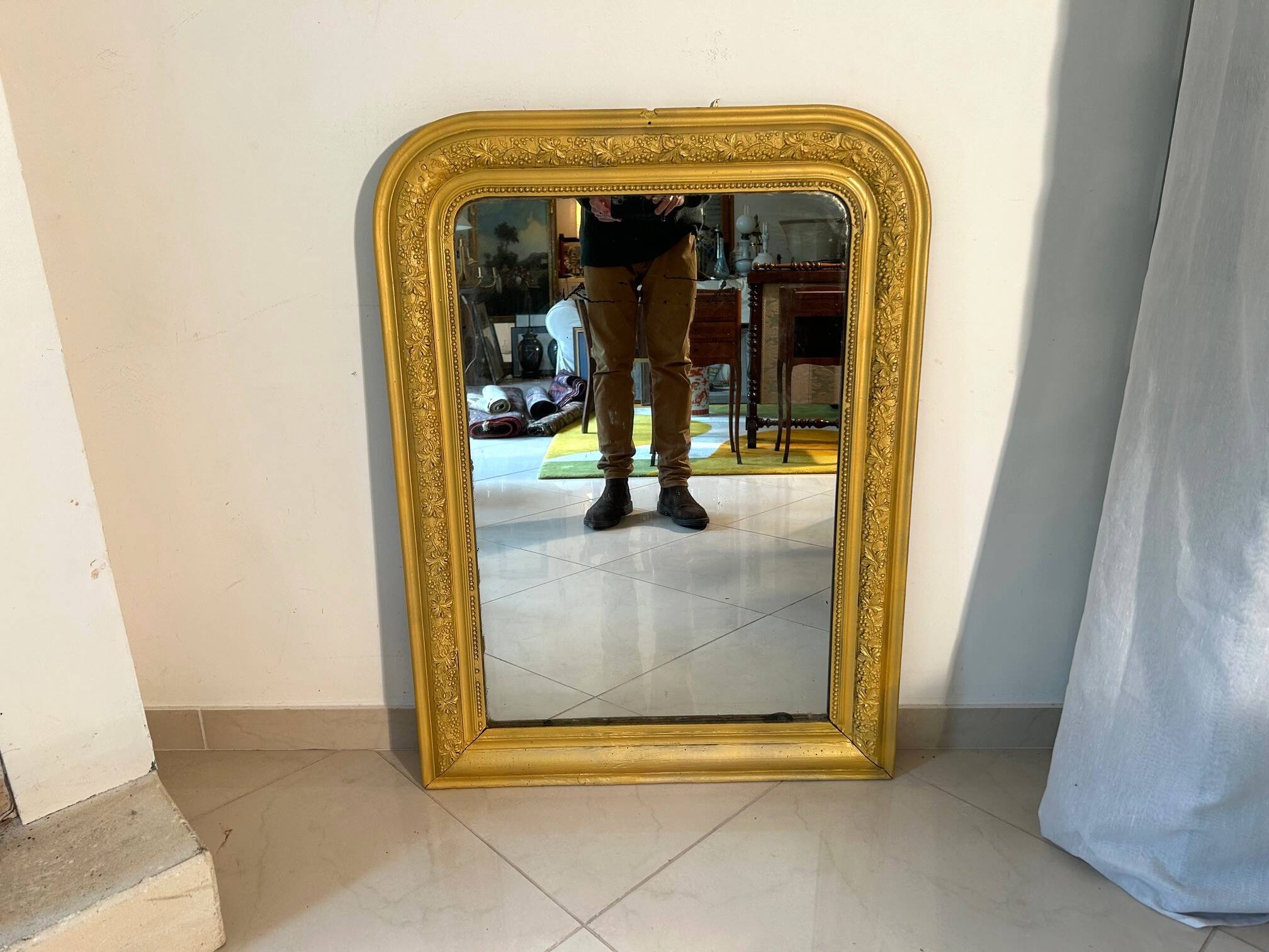 Vends miroir de cheminée ancien