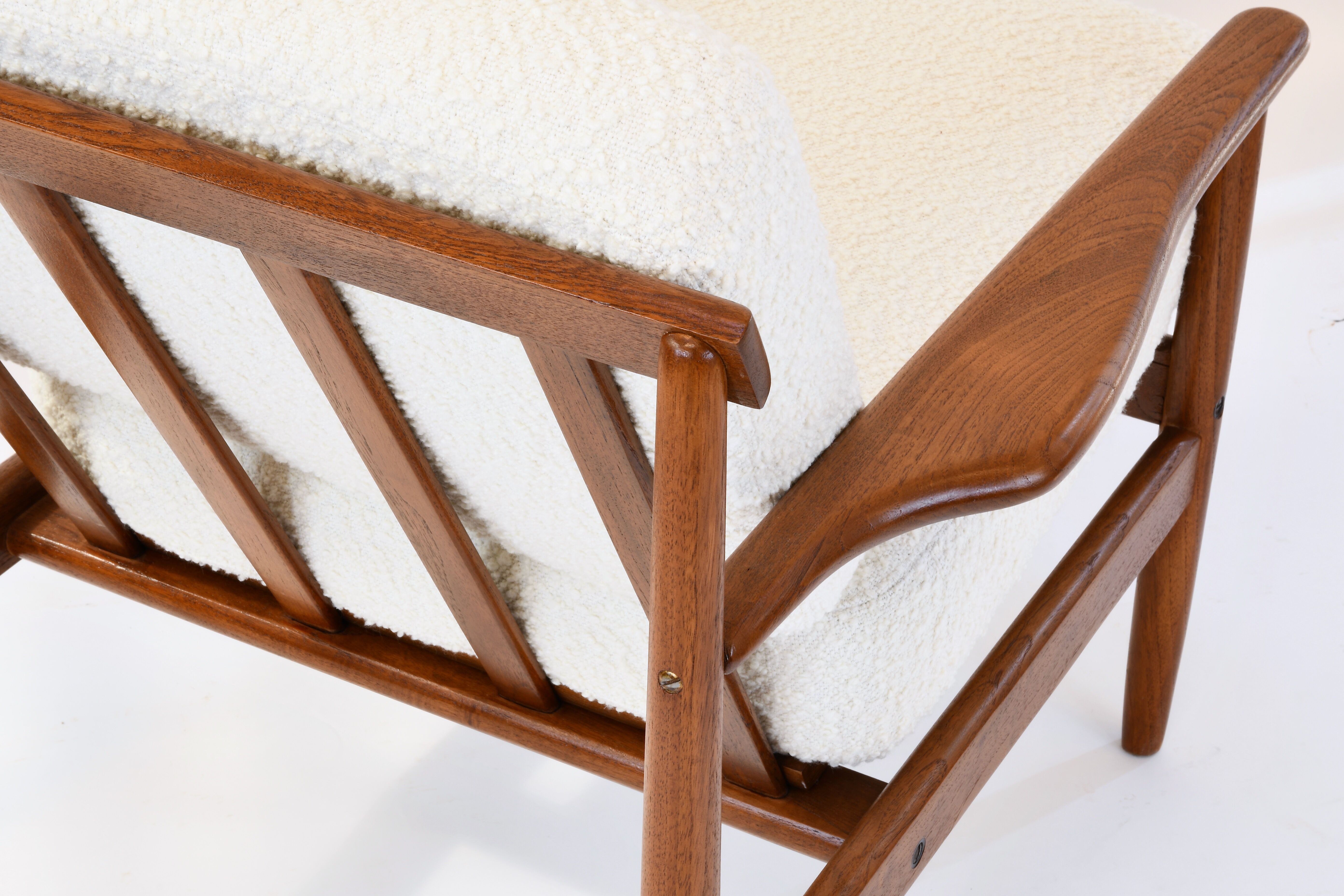 Pair of vintage teak armchairs