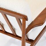Pair of vintage teak armchairs