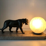 Panther lamp art deco