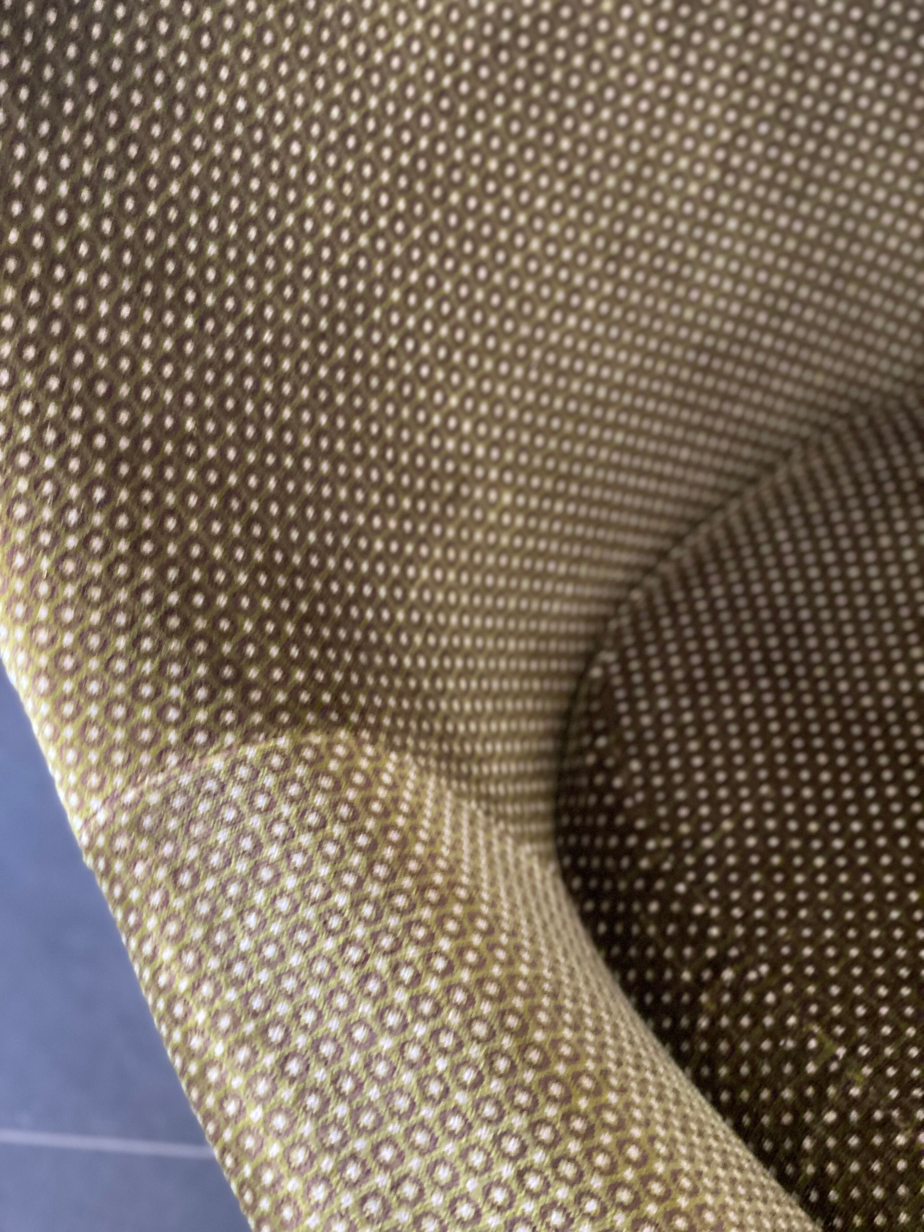 Pair of Vintage Green Velvet Swivel Chairs