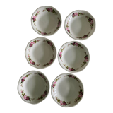 Set of 6 old hollow plates Gien model Champs
