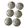 Set of 6 old hollow plates Gien model Champs