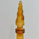 Carafe bottle polished yellow vintage