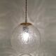 Frosted glass pendant light