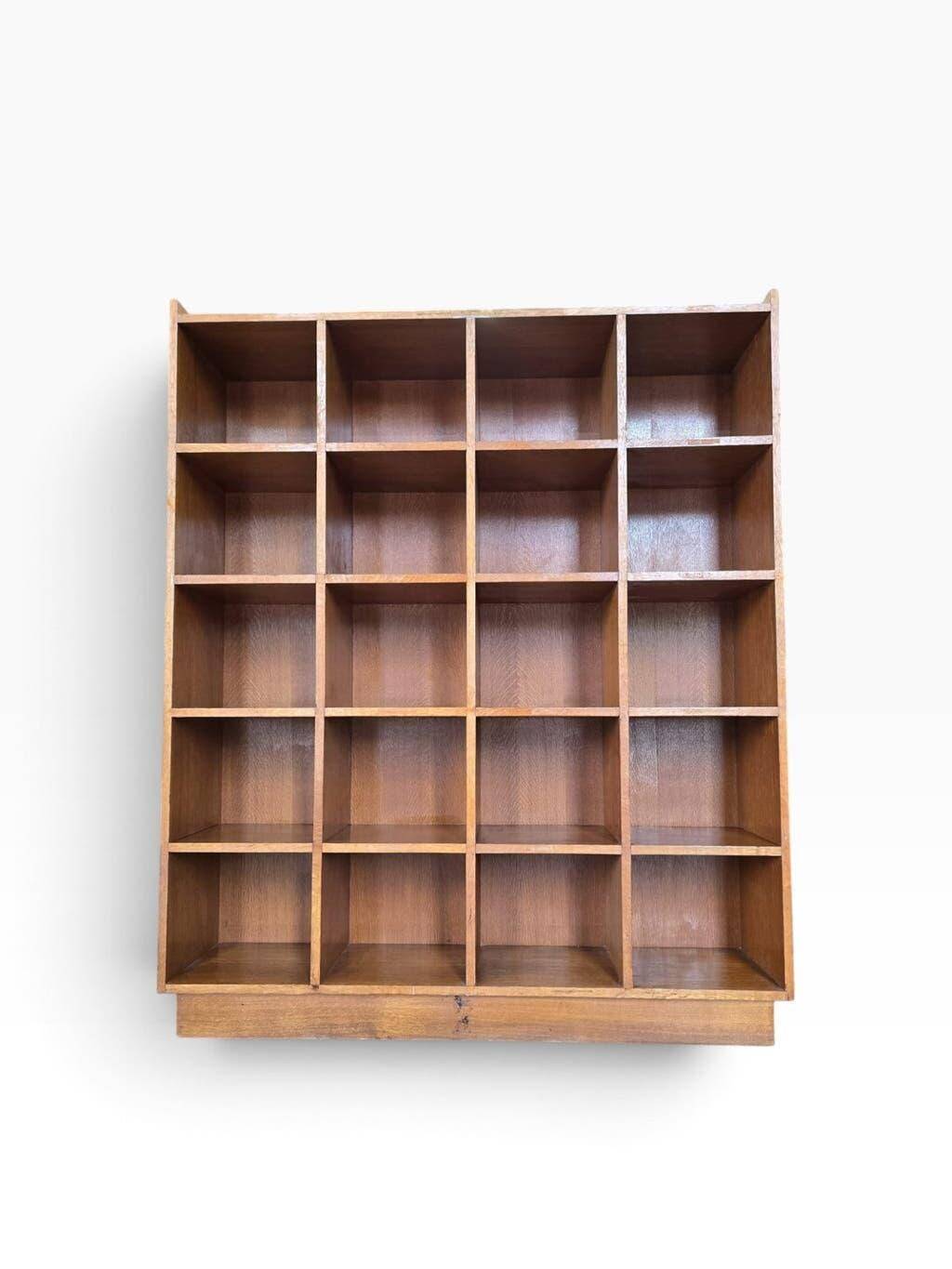 Vintage open wooden shelf / shelf / rack