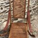 Chaise longue bois & cannage