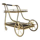 Vintage brass drinks trolley, 1970s