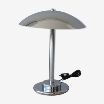 Aluminor chrome mushroom lamp art Deco style