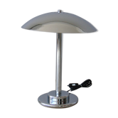 Aluminor chrome mushroom lamp art Deco style