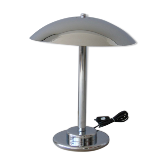 Lampe champignon chromée Aluminor style art déco