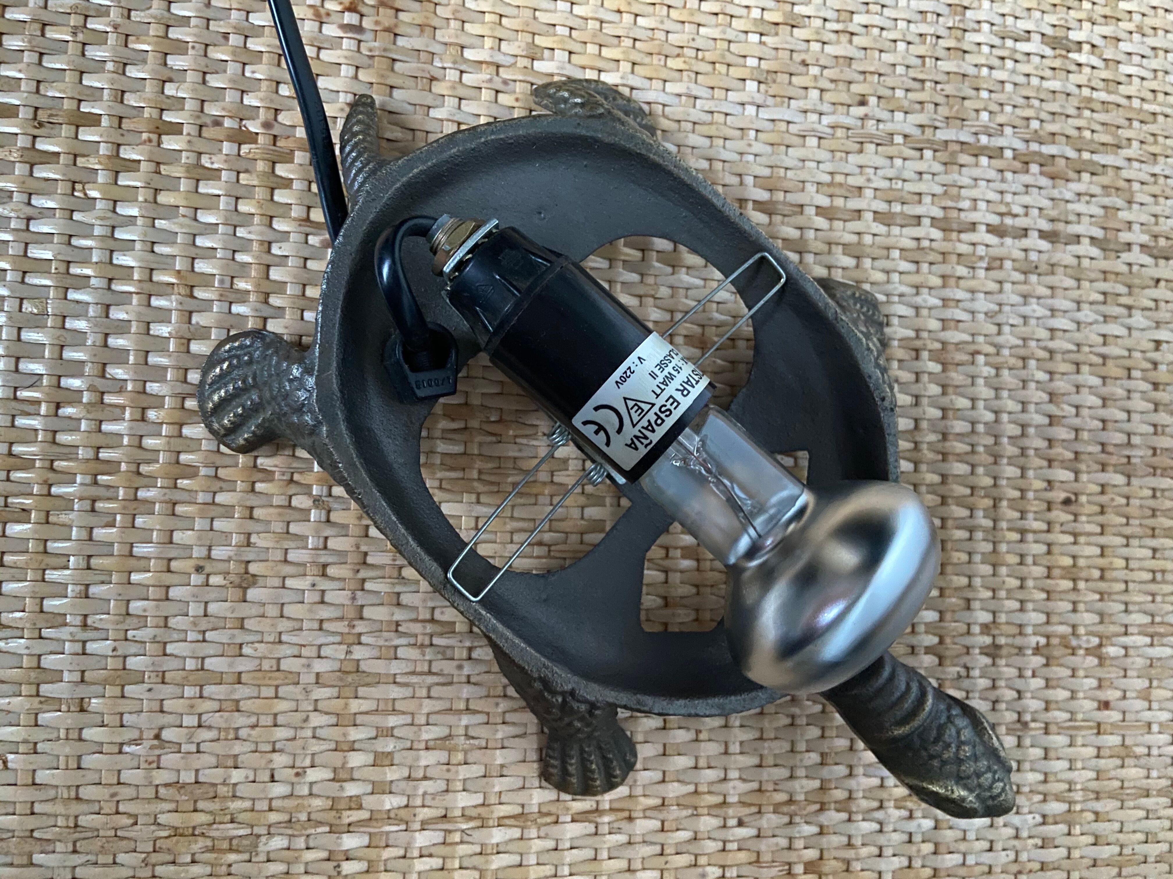 Tiffany-Style Turtle Lamp-1980s