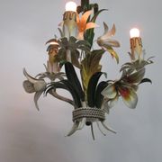 Lampe suspendue en métal. 3 lumières. Vintage des années 1960.