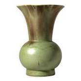 Vase en céramique verte Art Déco, années 1930