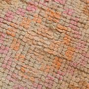 3x13 pale pink & orange turkish runner rug 82x403cm