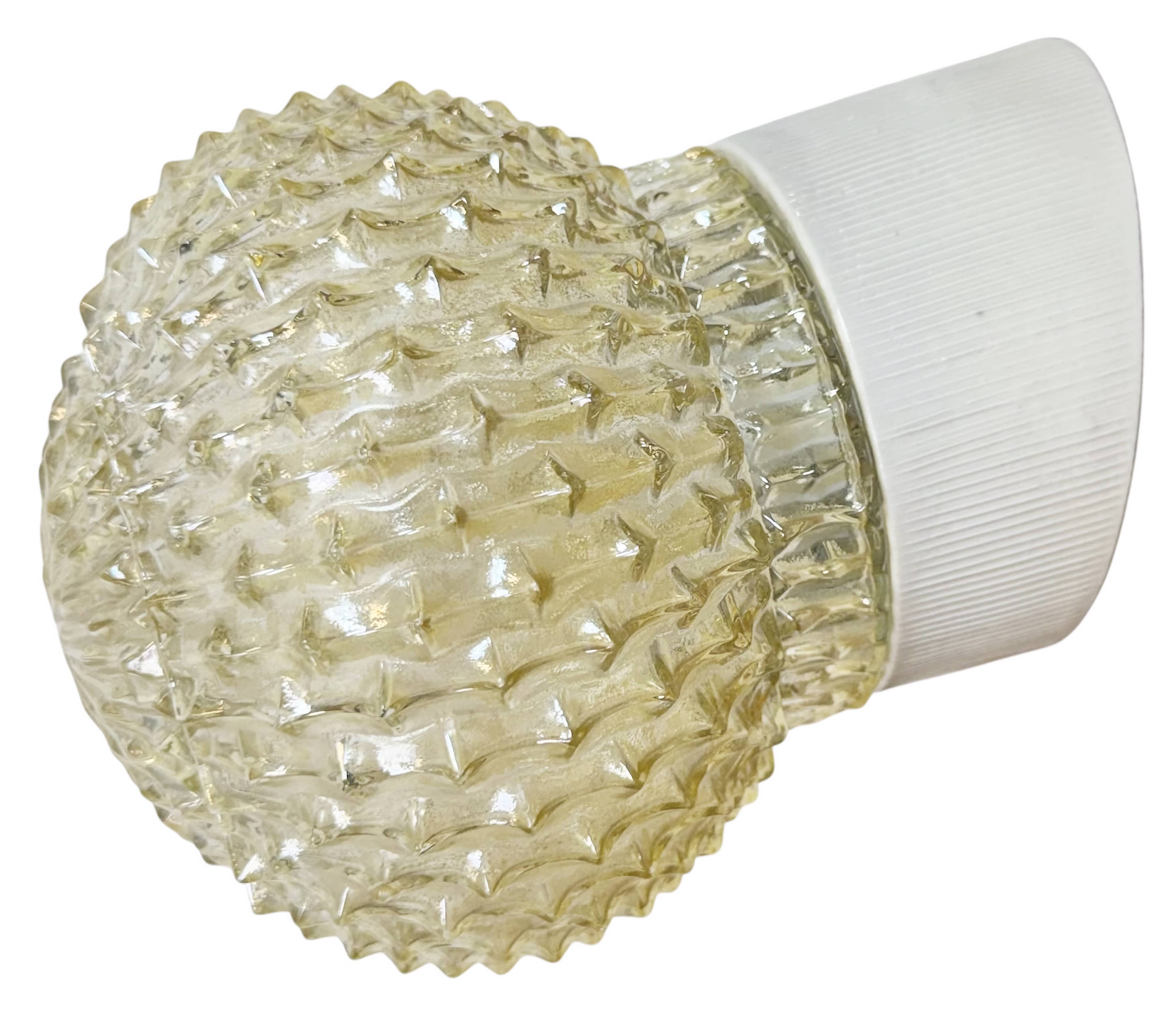 Vintage White Porcelain Wall Light, 1970s