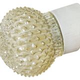 Applique murale vintage en porcelaine blanche, années 1970