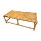 Table basse en rotin vintage