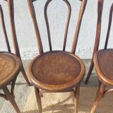 Lot de 5 chaises bistrot Buchon en bois courbé