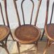 Set of 5 Buchon bistro chairs in curved wood