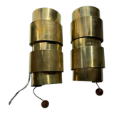 pair of wall lamps V -155 Hans - Agne Jokobsson AB Markaryd, Sweden copper 1960