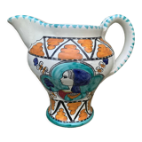 Glazed ceramic jug pottery Orvieto made in italy vintage