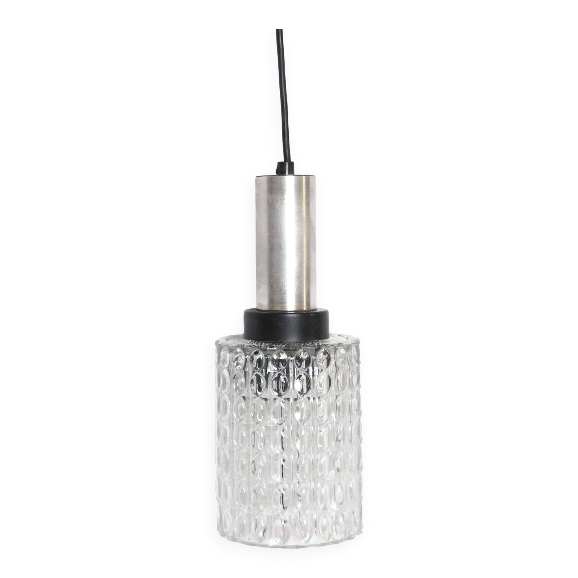 Suspension mid-century tube verre