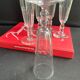 6 champagne flutes baccarat service clermont - xixth