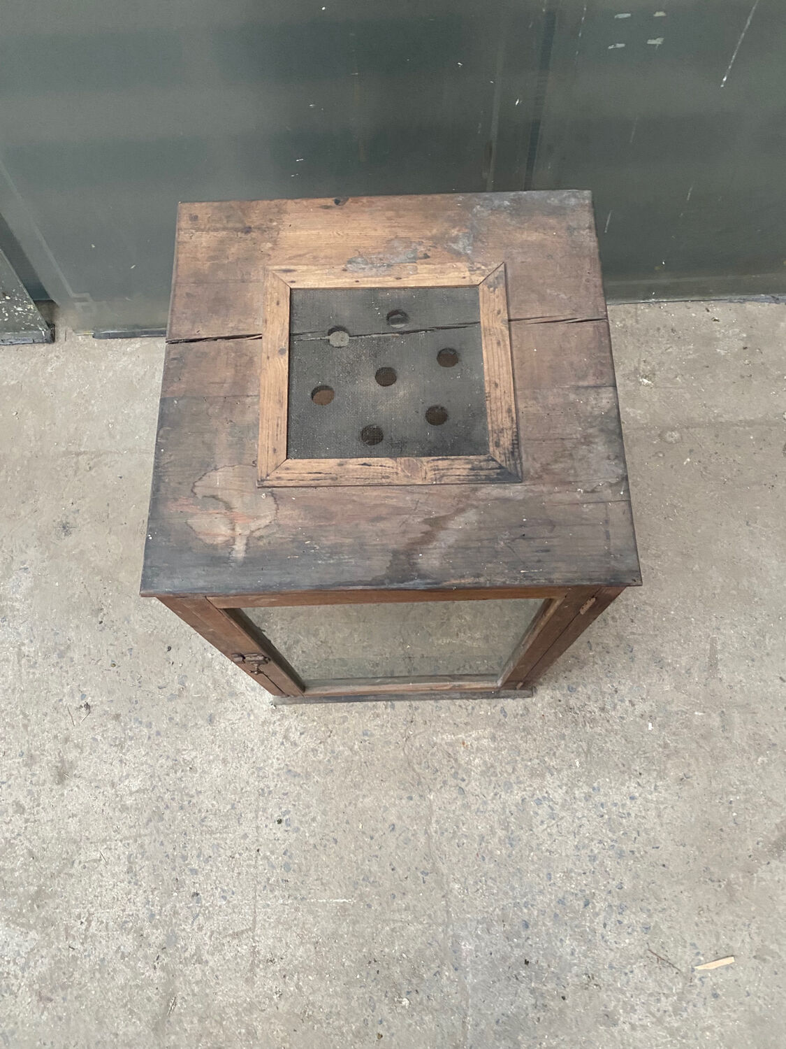 Antique counter display case