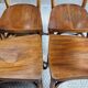 4 chaises bistrot Baumann années 30