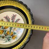 Dish henriot quimper flowers decoration hand