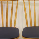 Set of 6 scandinavian vintage chairs 1960