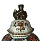 Vintage Delft Porcelain White Floral Vase