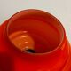 Suspension vintage orange verre opalin