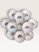 Set of 11 deep plates Badonviller, model Armor