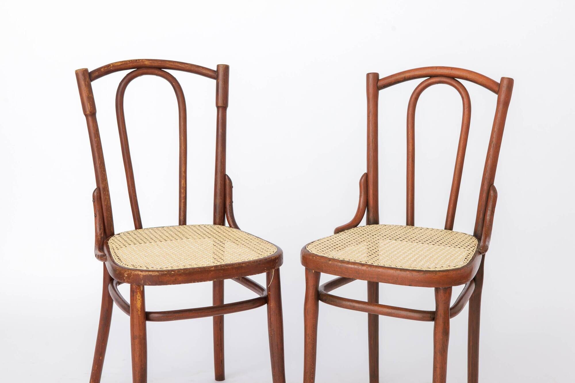 Antique Bentwood Chair in the Style of Thonet No. 56 | Austrian Rattan 1930