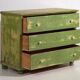 Antique green chest of drawers (c.1920)