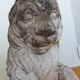 Lion garden statue in reconstituted stone
