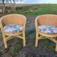 Rattan armchairs