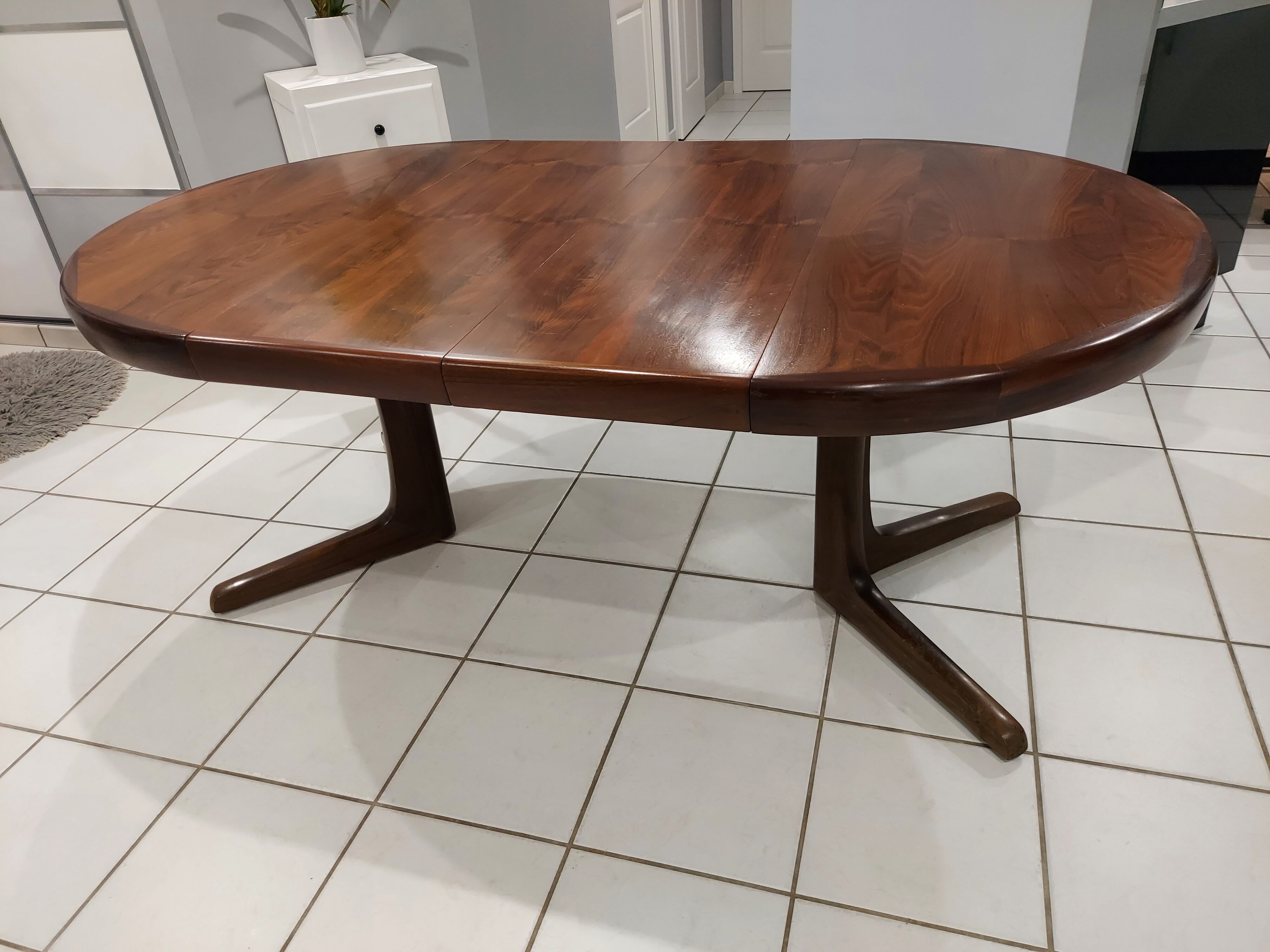 Extendable dining table baumann vintage 1970s baumann